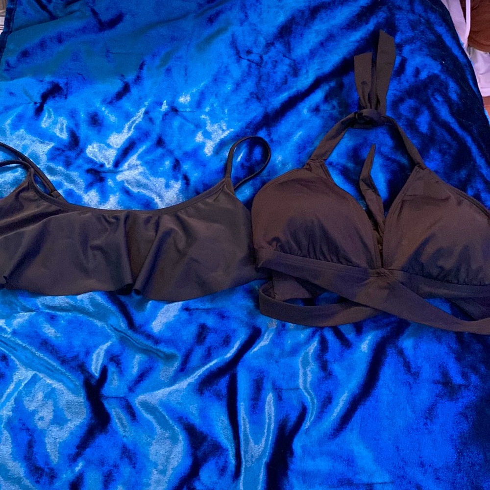 2black top bathing suits